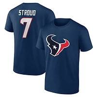 Men's C.J. Stroud Navy Houston Texans Icon Name & Number T-Shirt