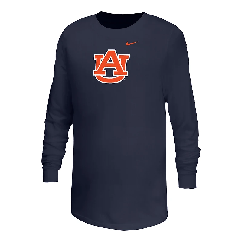 Youth Nike  Navy Auburn Tigers Core Long Sleeve T-Shirt