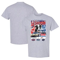 Men's Checkered Flag Sports Heather Gray Shane van Gisbergen 2025 Grant Park 165 Race Win T-Shirt