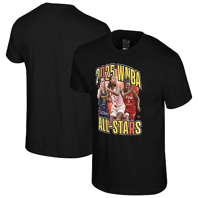 Unisex Stadium Essentials Aliyah Boston, Kelsey Mitchell & Caitlin Clark Black Indiana Fever 2025 WNBA All-Star Game Player Trio T-Shirt