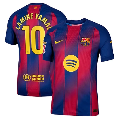Men's Nike Lamine Yamal Blue Barcelona 2025/26 Home Authentic Player Jersey