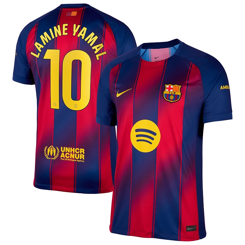 Men's Nike Lamine Yamal Blue Barcelona 2025/26 Replica Player Jersey
