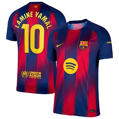 Men's Nike Lamine Yamal Blue Barcelona 2025/26 Replica Player Jersey