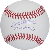 Kyle Schwarber Philadelphia Phillies Autographed Baseball with "Schwarbomb" Inscription