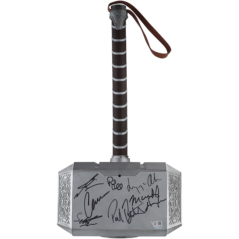 The Avengers Cast Autographed Thor's Hammer with Signatures including Chris Hemsworth