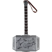 The Avengers Cast Autographed Thor's Hammer with Signatures including Chris Hemsworth