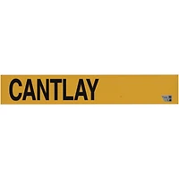 Patrick Cantlay Event-Used Yellow Nameplate from the 147th Open Championship