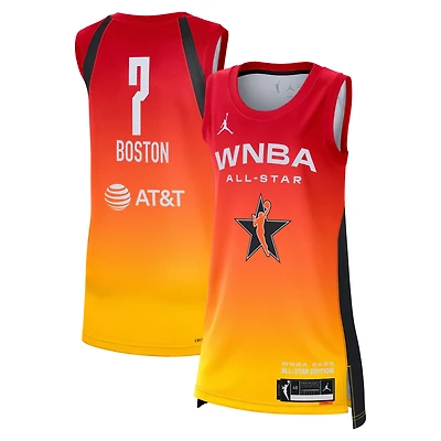 Unisex Jordan Brand Aliyah Boston Orange 2025 WNBA All-Star Game Victory Player Jersey