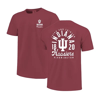 Youth Crimson Indiana Hoosiers Comfort Colors Mascot Overlay T-Shirt