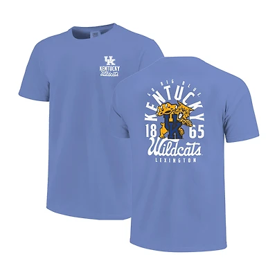 Youth Royal Kentucky Wildcats Comfort Colors Mascot Overlay T-Shirt