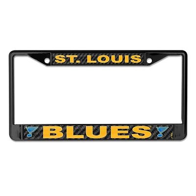 WinCraft St. Louis Blues Carbon Laser Cut Black Metal License Plate Frame