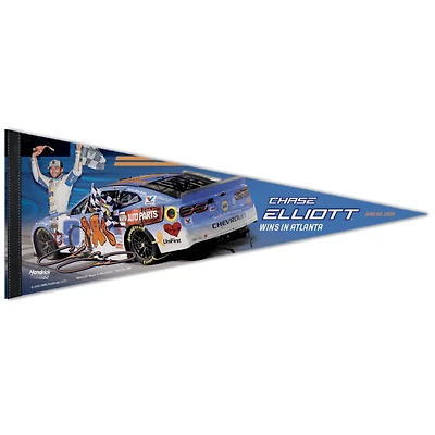 WinCraft Chase Elliott 2025 Quaker State 400 Race Win 12" x 30" Premium Quality Pennant