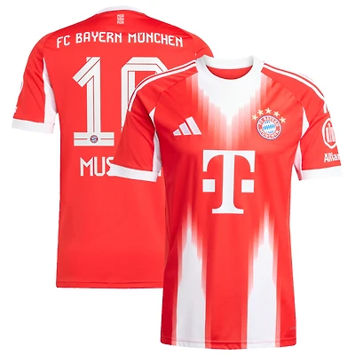 Men's adidas Jamal Musiala Red Bayern Munich Home 2025/26 Replica Player Jersey