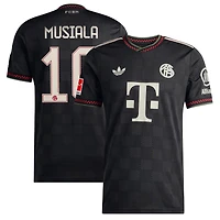 Men's adidas Jamal Musiala Black Bayern Munich 2025/26 Third Authentic Player Jersey