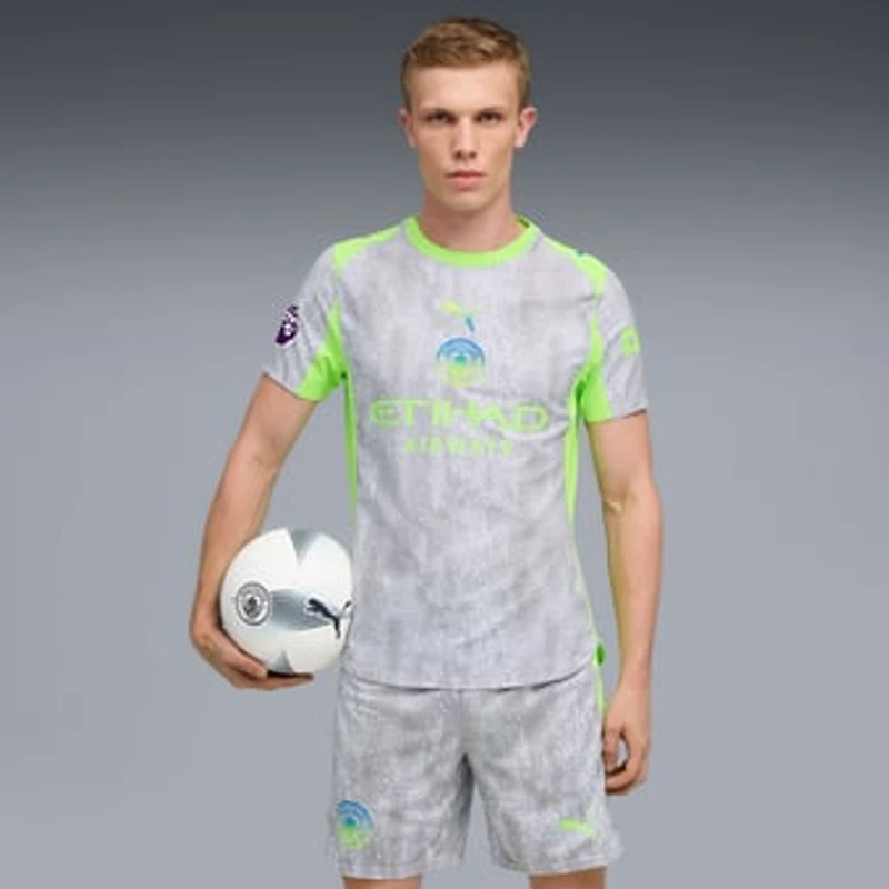 Men's Puma Green/Neon Green Manchester City 2025/26 Third Authentic Jersey