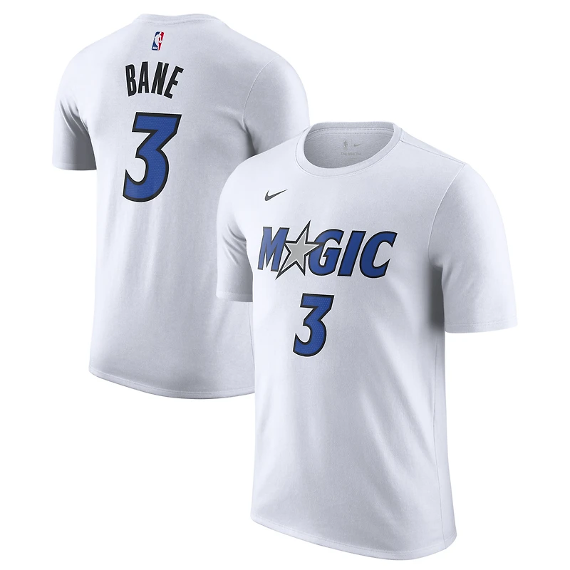 Men's Nike Desmond Bane White Orlando Magic Association Edition Name & Number T-Shirt