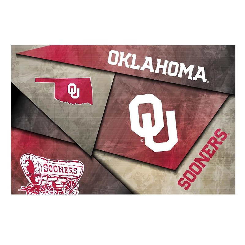 Oklahoma Sooners 16" x 24" Mosaic Poster