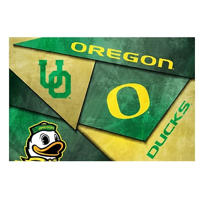 Oregon Ducks 16" x 24" Mosaic Poster