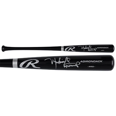 Manny Ramirez Boston Red Sox Autographed Black Rawlings Pro Bat with "04 WS MVP" Inscription