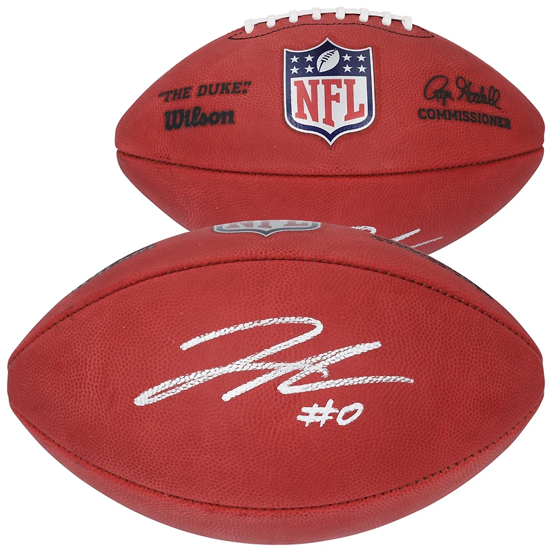 Jahmyr Gibbs Detroit Lions Autographed Wilson Duke Full Color Football