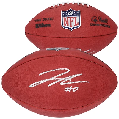 Jahmyr Gibbs Detroit Lions Autographed Wilson Duke Full Color Football