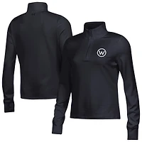 Women's Under Armour Black Wisconsin Badgers Motion Quarter-Zip Pullover
