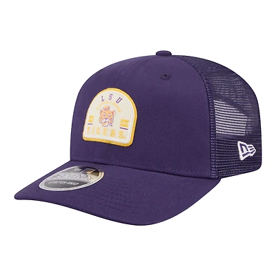 Men's New Era Purple LSU Tigers Patched 9SEVENTY Trucker Adjustable Hat