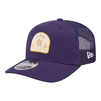 Men's New Era Purple LSU Tigers Patched 9SEVENTY Trucker Adjustable Hat