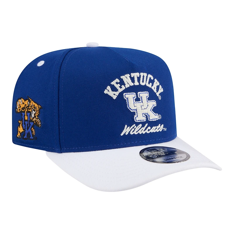 Men's New Era  Royal/White Kentucky Wildcats Two-Tone Arched 9FIFTY Snapback Hat
