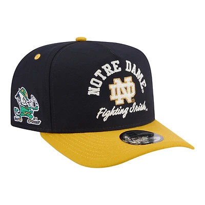 Men's New Era  Navy/Gold Notre Dame Fighting Irish Two-Tone Arched 9FIFTY Snapback Hat