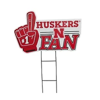 Pegasus Nebraska Huskers 11" x 23" #1 Fan Yard Sign