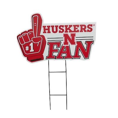 Pegasus Nebraska Huskers 11" x 23" #1 Fan Yard Sign