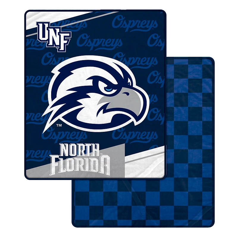 Pegasus UNF Ospreys 60" x 70" Diagonal Ghost Checkered Double-Sided Blanket