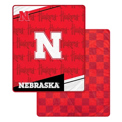 Pegasus Nebraska Huskers 60" x 70" Diagonal Ghost Checkered Double-Sided Blanket