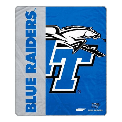 Pegasus MTSU Blue Raiders 50" x 60" Endzone Ultra Soft Throw Blanket