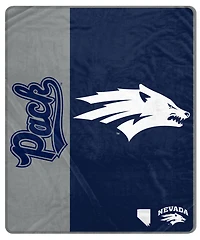 Pegasus Nevada Wolf Pack 50" x 60" Endzone Ultra Soft Throw Blanket