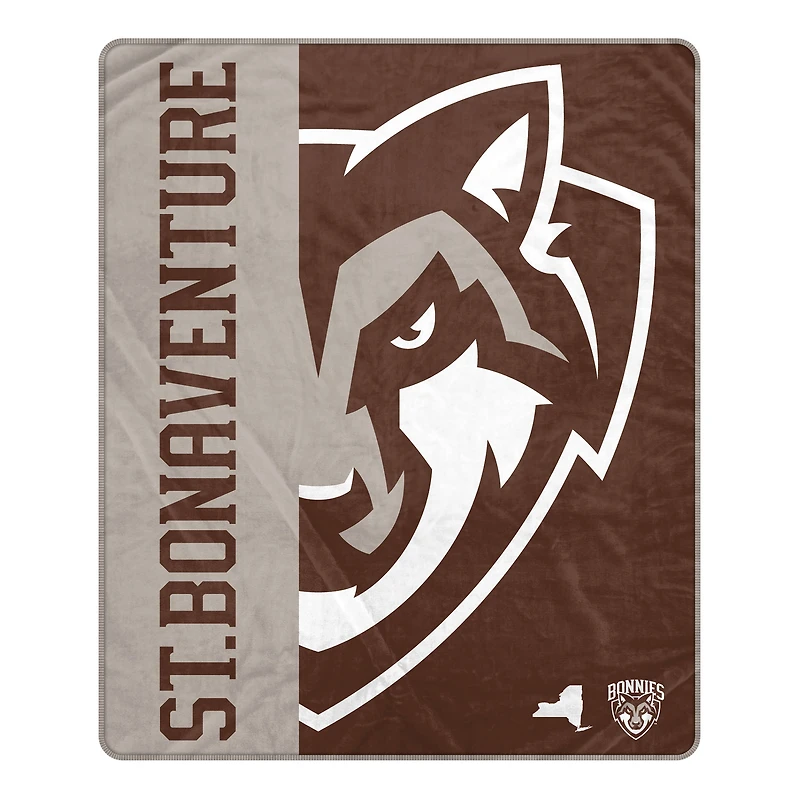 Pegasus St. Bonaventure Bonnies 50" x 60" Endzone Ultra Soft Throw Blanket