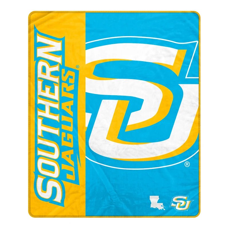 Pegasus Southern University Jaguars 50" x 60" Endzone Ultra Soft Throw Blanket