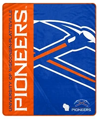 Pegasus Wisconsin-Platteville Pioneers 50" x 60" Endzone Ultra Soft Throw Blanket