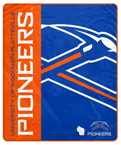 Pegasus Wisconsin-Platteville Pioneers 50" x 60" Endzone Ultra Soft Throw Blanket