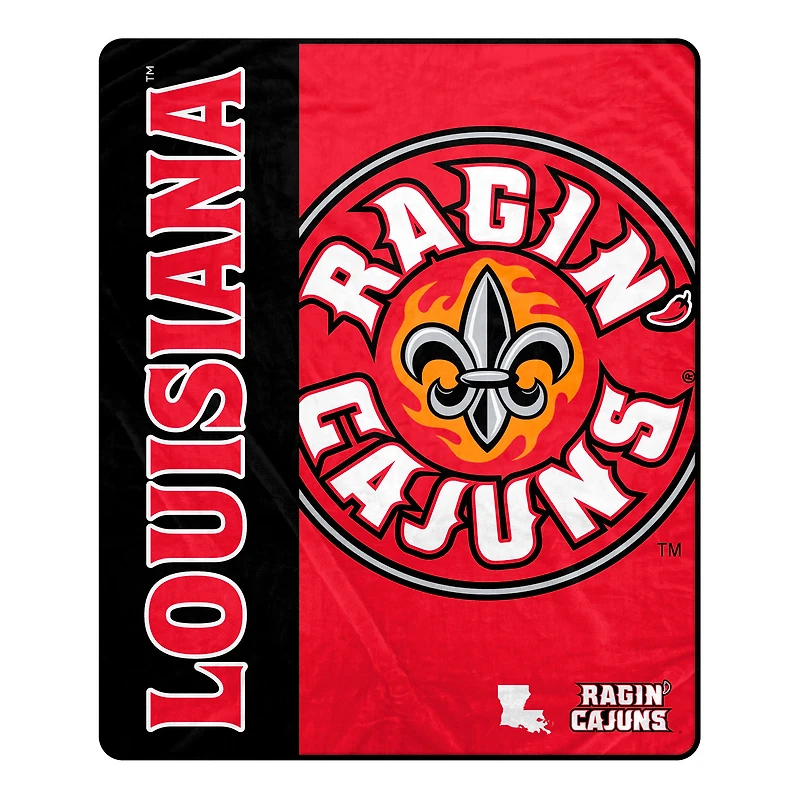 Pegasus Louisiana Ragin' Cajuns 50" x 60" Endzone Ultra Soft Throw Blanket