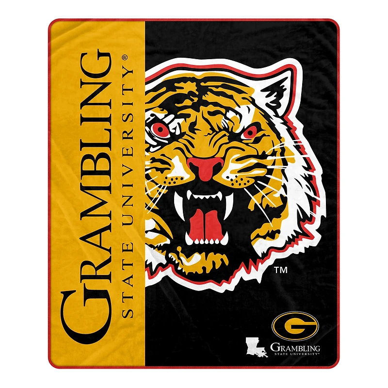 Pegasus Grambling Tigers 50" x 60" Endzone Ultra Soft Throw Blanket