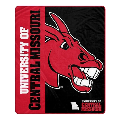 Pegasus Central Missouri Mules 50" x 60" Endzone Ultra Soft Throw Blanket