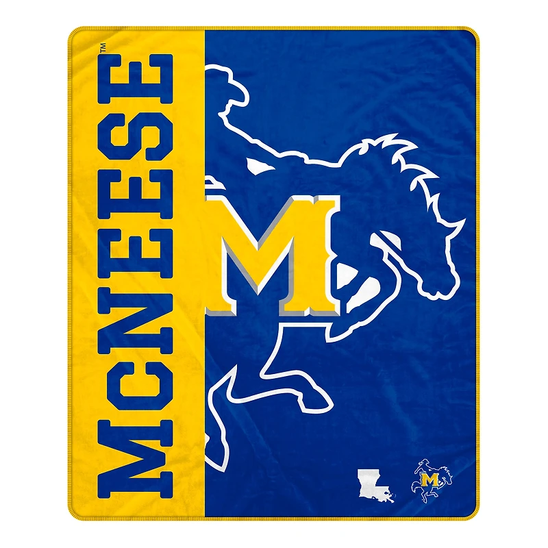 Pegasus McNeese State Cowboys 50" x 60" Endzone Ultra Soft Throw Blanket