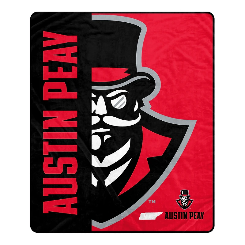 Pegasus Austin Peay State Governors 50" x 60" Endzone Ultra Soft Throw Blanket