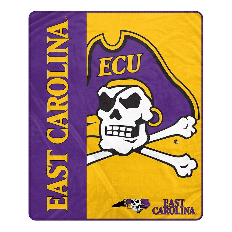 Pegasus ECU Pirates 60" x 80" Endzone Ultra Soft Throw Blanket