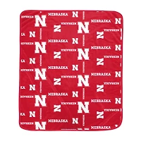 Pegasus Nebraska Huskers 60" x 70" Homefield Flipped Wordmark Ultra Soft Blanket