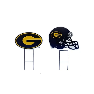 Pegasus Grambling Tigers Logo and Helmet Two-Piece Yard Sign Set