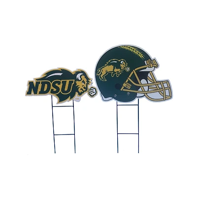 Pegasus North Dakota (State) Logo and Helmet Two-Piece Yard Sign Set
