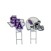 Pegasus Stephen F Austin Lumberjacks Logo and Helmet Two-Piece Yard Sign Set